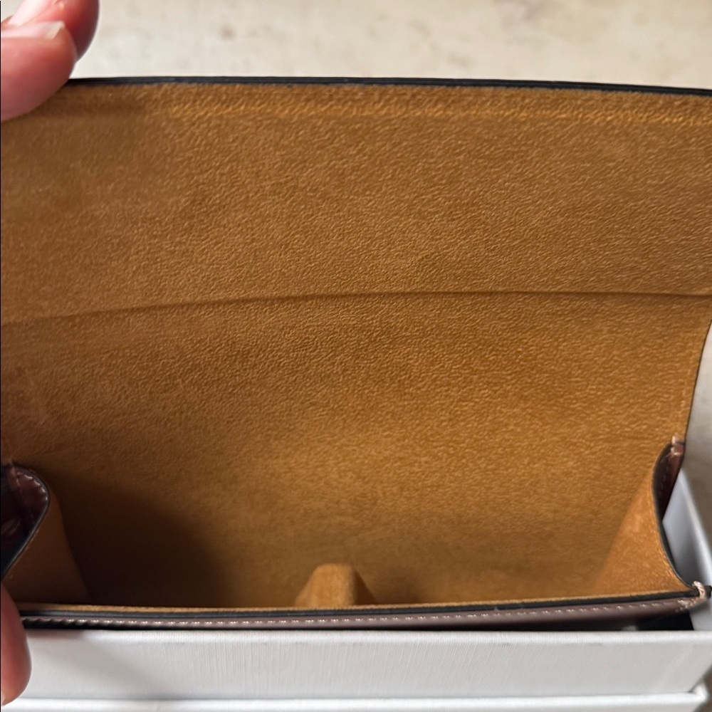 Celine Brown Leather Wristlet - Picture 2 of 5